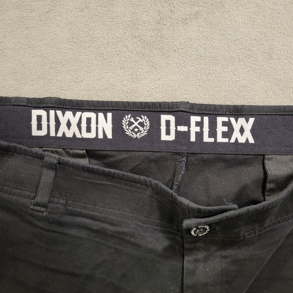 Dixxon Pants D-Flex Mens Size 44x30 Stretch Chino Black Work Wear Utility - Picture 3 of 8